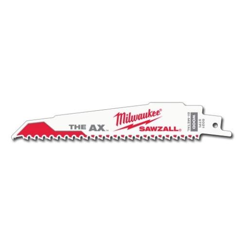 Milwaukee 5Tpi 6" Sawzall Blade Ax 5Pk