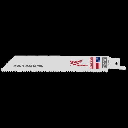 Milwaukee 8/12Tpi 6" Sawzall Bl 5Pk Multi Material