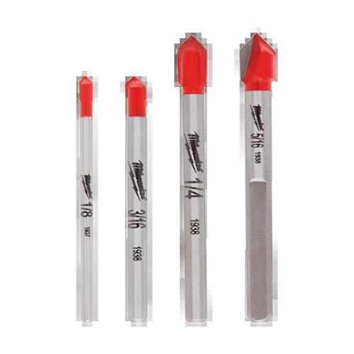 Milwaukee Glass & Tile Bit Set 4Pk