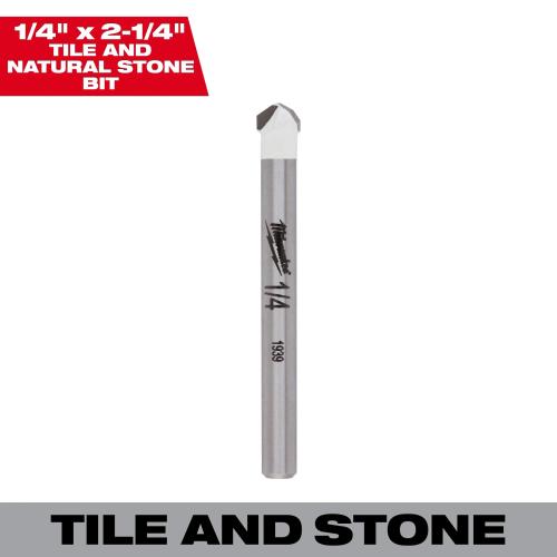 Milwaukee Bit Tile-Natl Stone 1/4"
