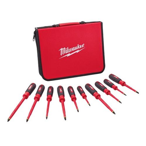 Milwaukee 1000V Insulated Scrwdvr 10Pk