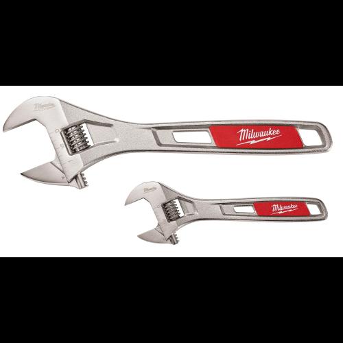 Milwaukee Adjustable Wrench Set 6"&10"