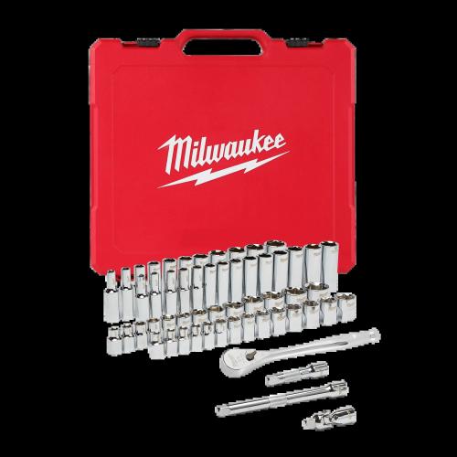 Metric&Sae Ratchet&Sockets 56 Pc 3/8"