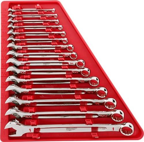 Milwaukee Combo Wrench Kit 15 Pc Sae
