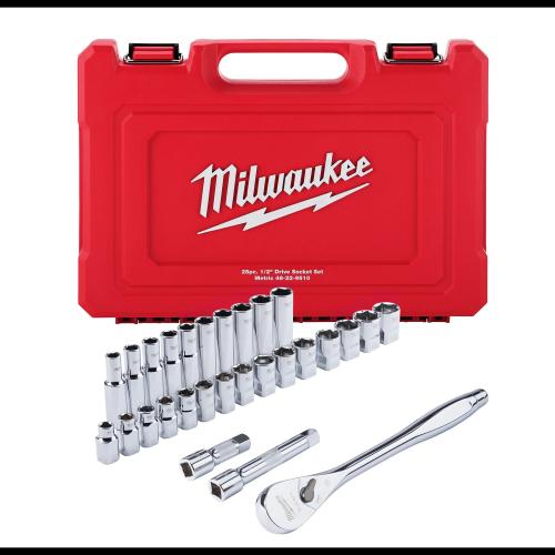 Milwaukee Metric Ratchet Set 28Pc Set Non Roll