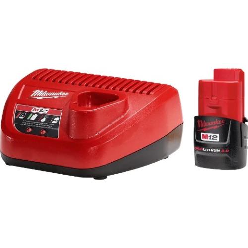 Milwaukee M12 Charger W/ 2.0 Battery