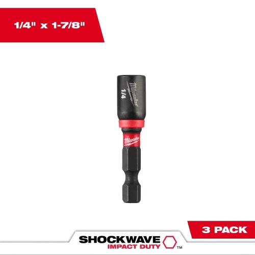 Milwaukee S/Wave 1/4 Mag/Drvr 1-7/8