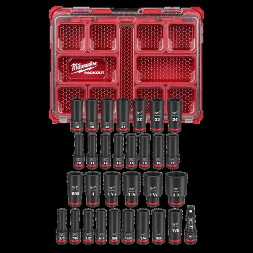 Milwaukee 1/2" Pkout Socket Set 31Pc.