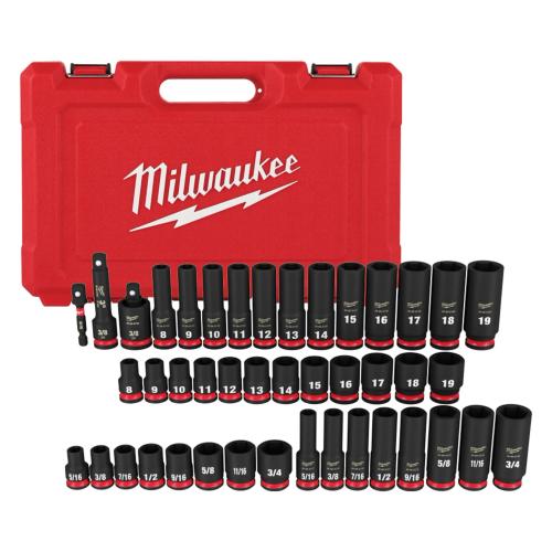 Milwaukee 43Pc Socket Set 3/8 & 1/4