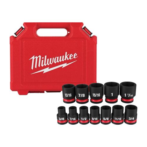 Milwaukee 12Pc Impact Socket Set 1/2"