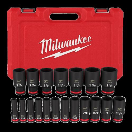 Milwaukee 19Pc Impact Socket Set 1/2"