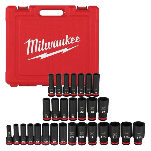 Milwaukee 29Pc Impact Deep Socket Set 1/2