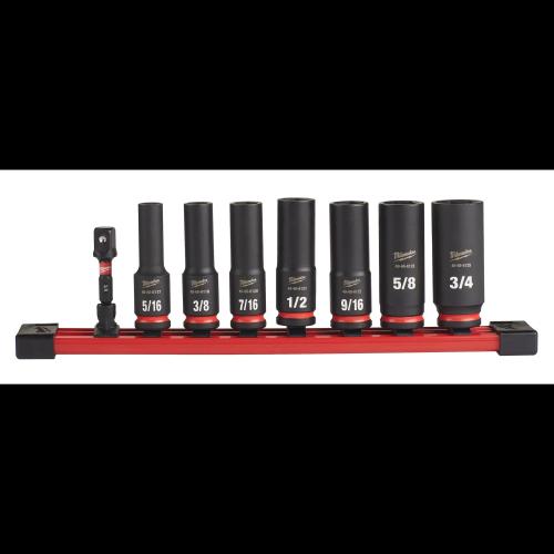 Milwaukee 8Pc Impact Socket Set 3/8" Dr