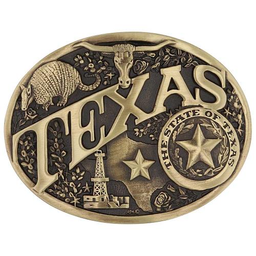 Texas State Heritage Attitude Buckle