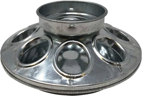 Mason Jar Feeder Base Galv Qt