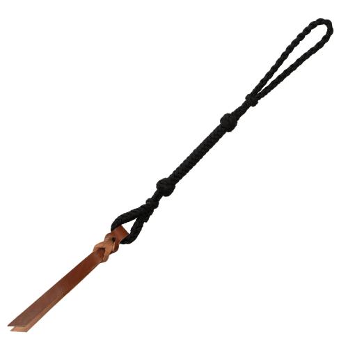 Quirt Braided Whip 29" W/Wrist Loop Blk