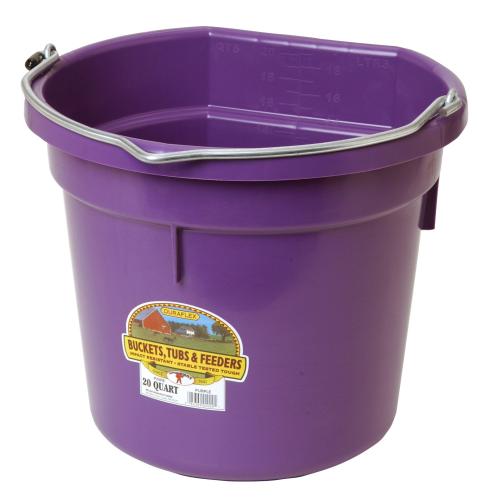 Bucket  Flat Back Purple 20 Qt