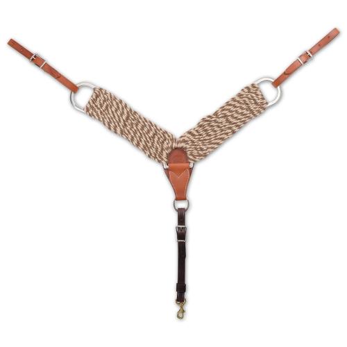 Eq Breast Collar3" Nat. Mohair/Alpaca Bc