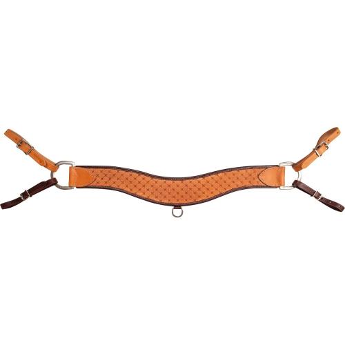Bc 4" Steer Roper Breat Collar Nat Quilted