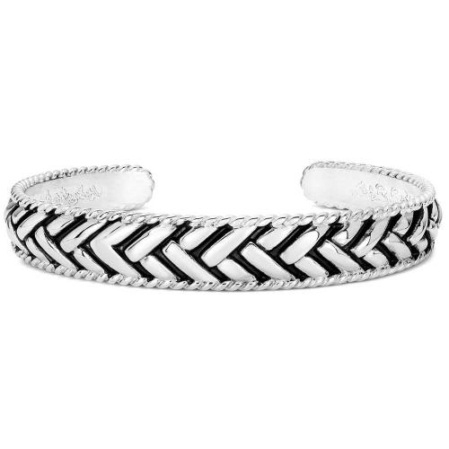 Midnight Weave Cuff Bracelet