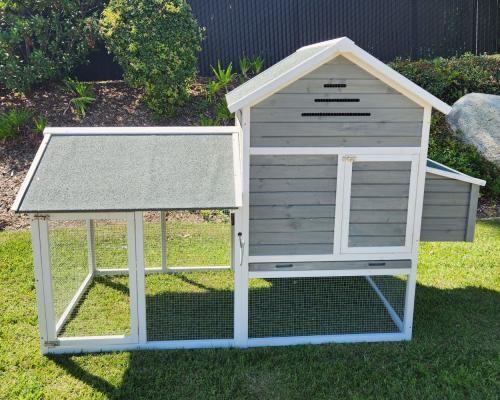 Raised Wood Chicken Coop