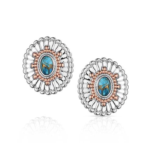 Turquoise Sunburst Earrings
