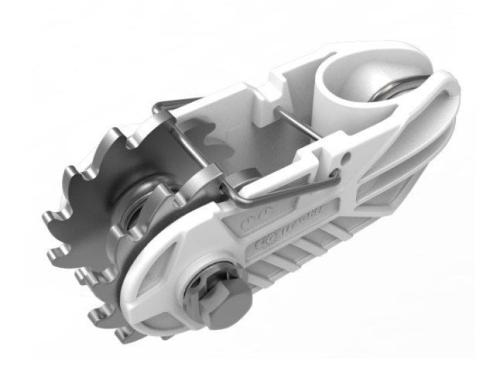 Insulated End Strainer White
