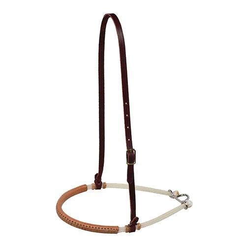 Double Rope Leather Noseband