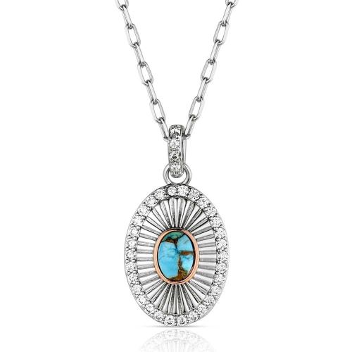Turquoise Sunburst Necklace