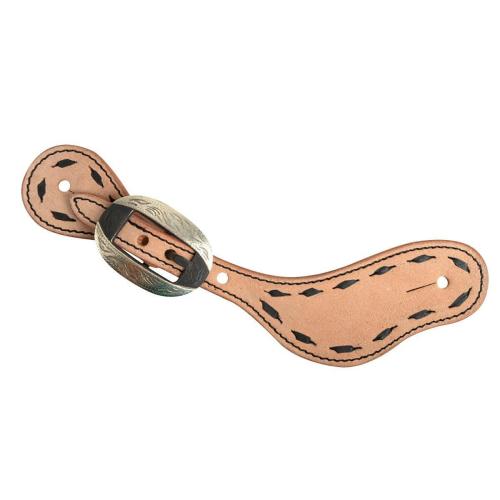 Spur Strap Buck Stitched Natural Brown