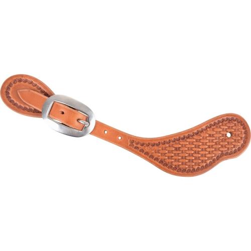Spur Strap Cowboy Natural Skirting Basket Stamp Tooling