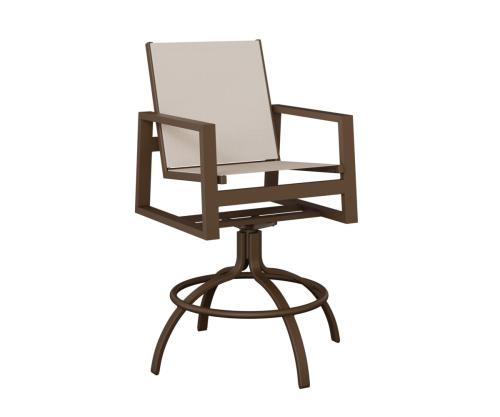 Sling Swivel Bar Chair