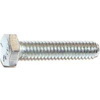 Midwest Fastener 00255 Cap Screw, 1/4-20 in Thread, 1-1/4 in L, Coarse Thread, Hex Drive, Zinc, Zinc, 100 PK