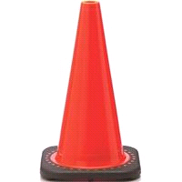 TRAFFIC CONE  18" ORANGE 18FL 3004034 