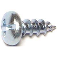 Midwest Fastener 03186 Screw, #10 Thread, Coarse Thread, Pan Head, Phillips, Slotted Drive, 1/2 in L Under Head, 100/PK