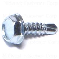 SCREW #14x2-1/2 SELF DRILL HEX/WASH 100/BX