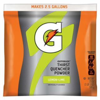 Gatorade 03969 Thirst Quencher Instant Powder Sports Drink Mix, Powder, Lemon-Lime Flavor, 21 oz Pack