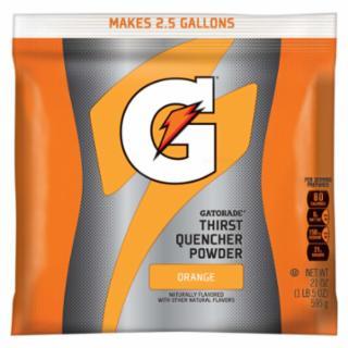 Gatorade 03970 Thirst Quencher Instant Powder Sports Drink Mix, Powder, Orange Flavor, 21 oz Pack