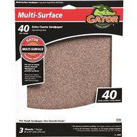 SANDPAPER  40GR 4439 ALUM OX 9X11 3PK 