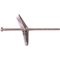 Midwest Fastener 04090 Toggle Bolt with Wing, 4 in L, Zinc