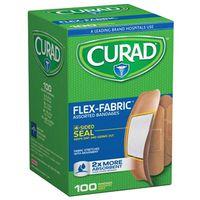 BANDAID  CURAD FLEX FABRIC 100PK ASSORT CUR0700RB