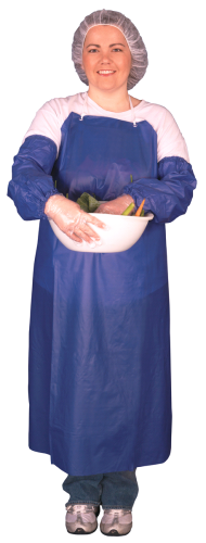 APRON 45" BLUE VINYL 073S4 35"X45" 