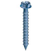 Cobra Anchors 674T Screw, 3/16 in Thread, 3-1/4 in L, Hex, Socket Drive, Steel, Fluorocarbon-Coated, 100 PK