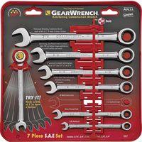 WRENCH  COMBO SET 9317 7PC SAE GEARWRENC 