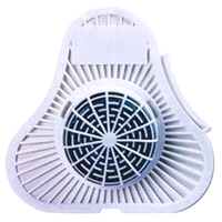 URINAL SCREEN W/NON-PARA BLOCK 165-4 12/BX