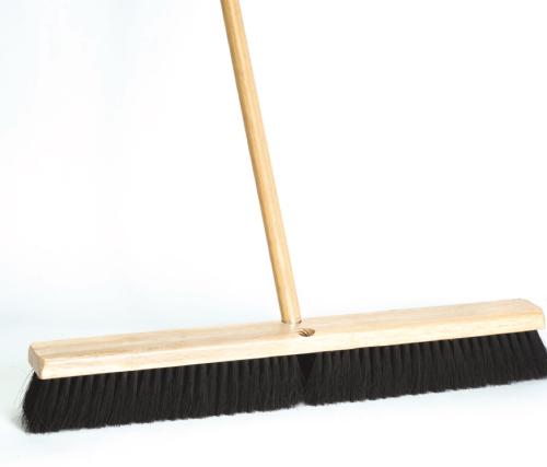 PUSH BROOM  18" BWK20218 BLACK TAMPICO FINE SWP