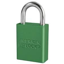 PADLOCK  AMERICAN GREEN A1105GRN 1"SH 