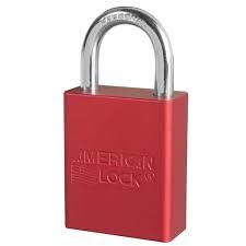 PADLOCK  AMERICAN RED A1105R 1"SH 