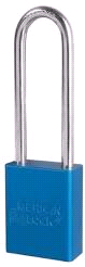 PADLOCK  AMERICAN BLUE A1107BLU 3"SH 