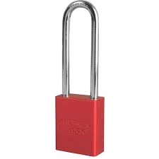 PADLOCK  AMERICAN RED A1107RED 3"SH 